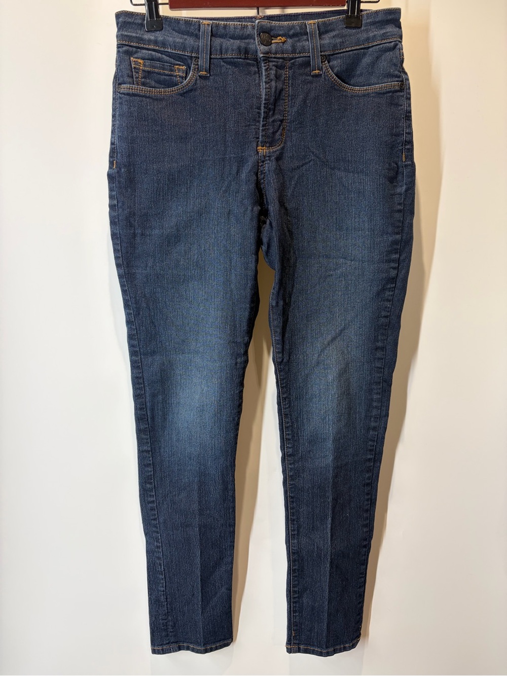 NYDJ Straight Leg Jeans in Dark Blue Wash